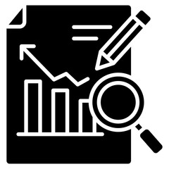 Financial Analysis  Icon Element For Design