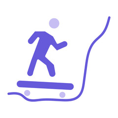Person Surfing Icon of Seasonal iconset.