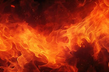 Fototapeta na wymiar Blaze fire flame texture for banner background.