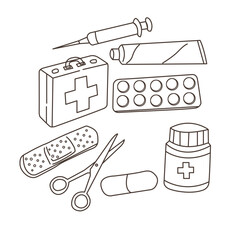 A first aid kit is a vital emergency asset equipped with essential medical supplies for initial care in injuries or illnesses. Compact and portable, ensuring a prompt response when needed