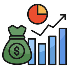 Investment  Icon Element For Design