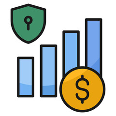 Wealth Management  Icon Element For Design