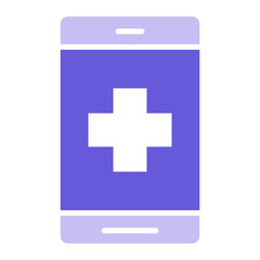 Obraz premium Mobile Medical Icon of Mobile Apps iconset.