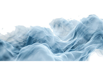 Flow snowy smoky stream, icy vapour. Realistic 3d clip art set - obrazy, fototapety, plakaty