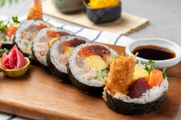 seafood white, seafood,cutlet, soft tofu, pollack roe cheese potato, roe, cheese, potato, pork, grilled 