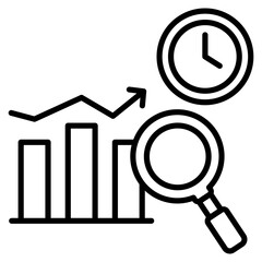 Market Research  Icon Element For Design