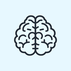 brain vital organ logo vector illustration template design