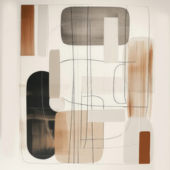 Abstract wall art against a white background with closeup details, showcasing a mix of textures.