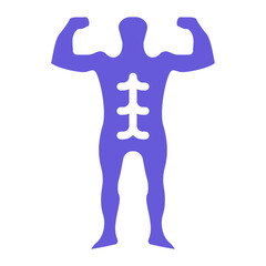 Full Body Muscle Icon of Workout App iconset.