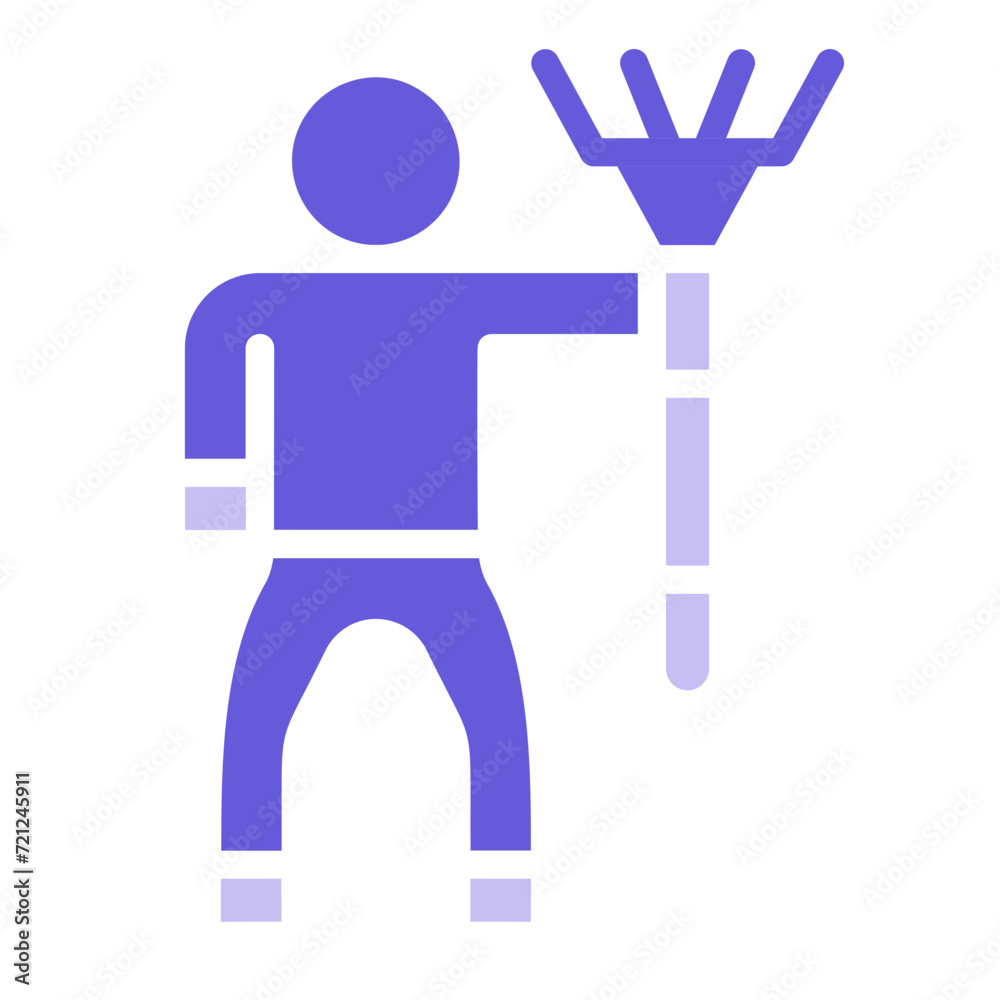 Wall mural Cleaning Man Icon of Housekeeping iconset.