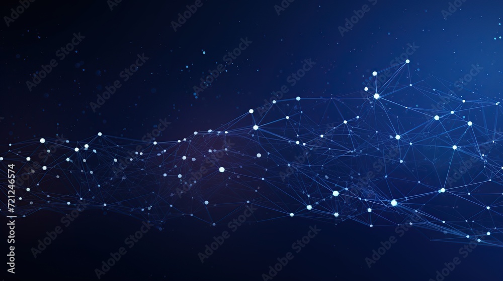 Poster futuristic technology wave. abstract communication background with connecting dots and lines.,abstra