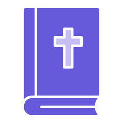 Fototapeta premium Bible Icon of Crime and Law iconset.