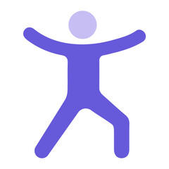 Warrior Pose Icon of Physical Fitness iconset.