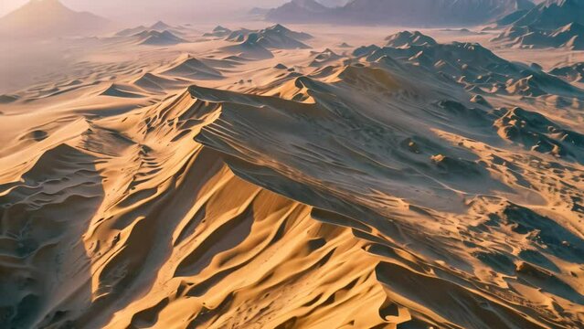 desert landscape. 4k video animation