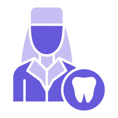 Female Dentist Icon of Medicine iconset.