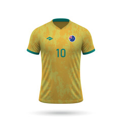 3d realistic soccer jersey Australia national team 2024
