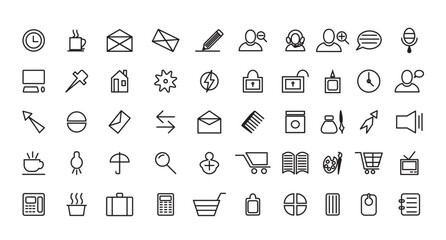 Computer IT and ui technology icon concept