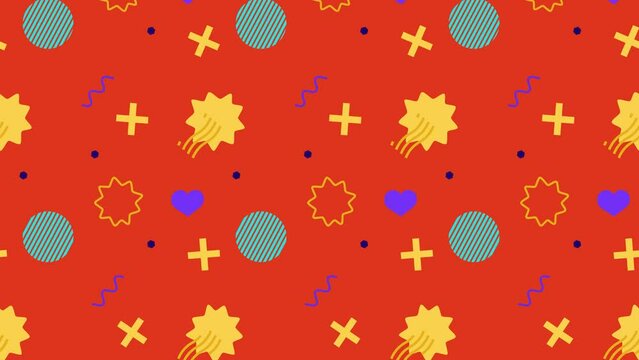Abstract Seamless Pattern Animated Background
