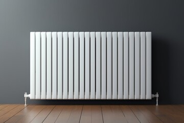empty room with wall and radiator