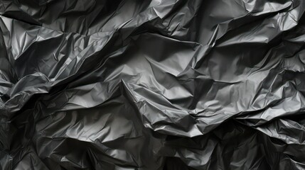 Obraz premium black crumpled paper background