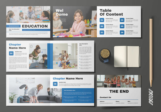 Education Brochure Layout Landscape