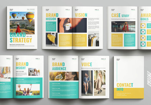 Brand Strategy Template Design Layout Template