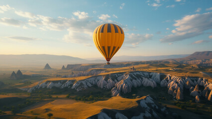 Sky-High Advertisement: Alpine Balloon Journey