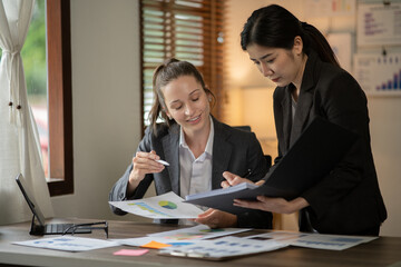 Asia business meeting   consultations of business people in the company's meeting room. 