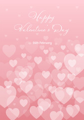 Vector illustration background, group of stacked heart shapes, theme of valentine or love
