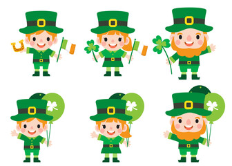 Happy Saint Patrick's Day Clipart, Kid patrick