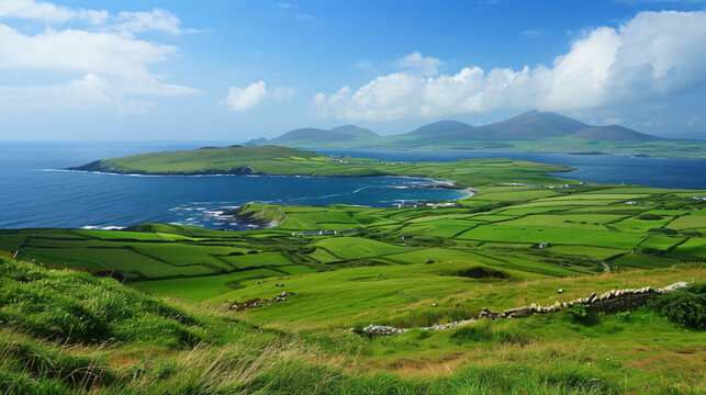 Ireland View of Dingle Peninsula and surrounding