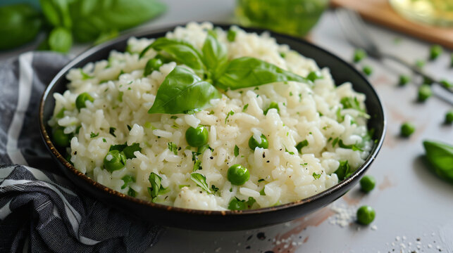Italian Rise e bidi rice with peas