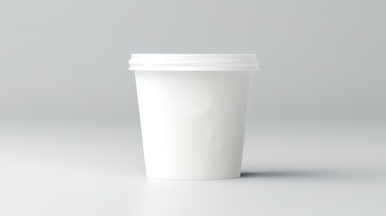 Mockup of Yoghurt Packaging with White Space

