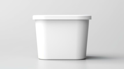 Mockup of Yoghurt Packaging with White Space

