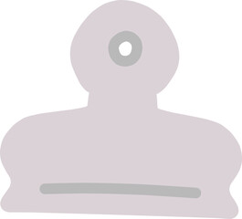 シンプルにデフォルメした手描きの目玉クリップのイラスト