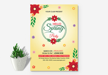 Floral Spring Event Flyer