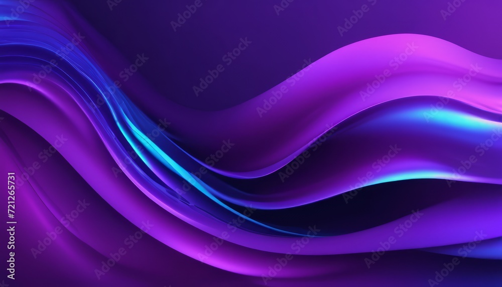 Sticker A purple and blue wave with a light blue streak