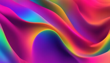 Obraz premium A colorful wave of rainbow colors