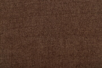 Brown fabric texture. Closeup. Horizontal picture.