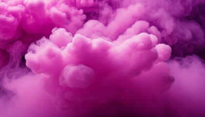 A purple cloud of smoke in the sky