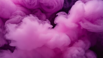 A purple smoke cloud in the air