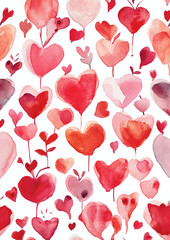 seamless pattern with hearts