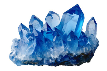 crystal png, blue gem stone transparent background, gemstone isolated