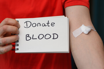 Oddawanie krwi do banku krwi - obrazy, fototapety, plakaty