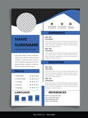 Professional Vector Resume/CV templates
