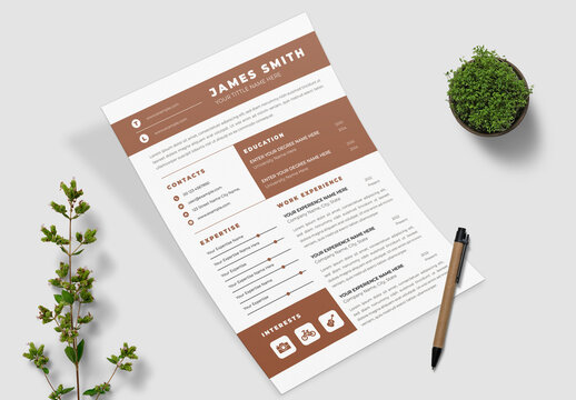 Modern Minimalist Resume And Cover Letter Layout