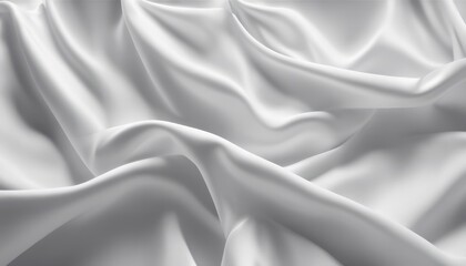 Obraz premium White fabric with a wrinkled texture
