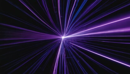 Obraz premium A bright purple light streak in the dark