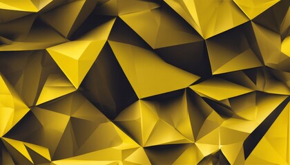 A yellow and black abstract design