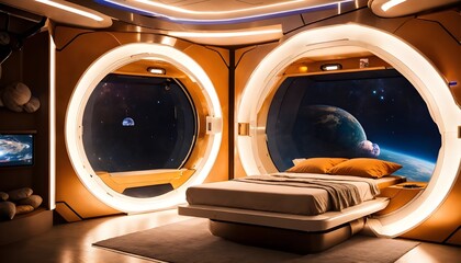 Space Hotel, Space Tourism - Dreamy Sleep Room: Ultimate Comfort Sleeping Pod
